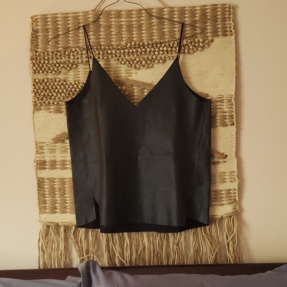 Zara Tops - Vegan Leather Top